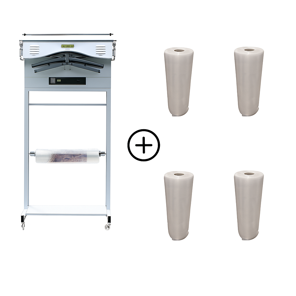 Buis folie snijder + 4x Buis folie rollen 0.02mm